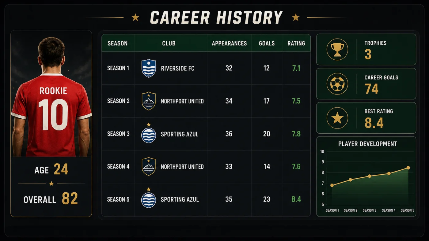 Guide illustration of Copero season statistics